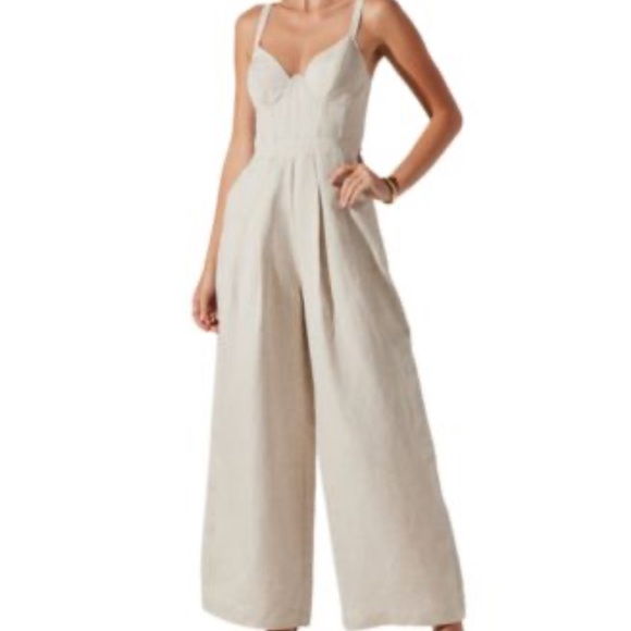 Universal Thread Pants - Universal Thread Cream Jumpsuit